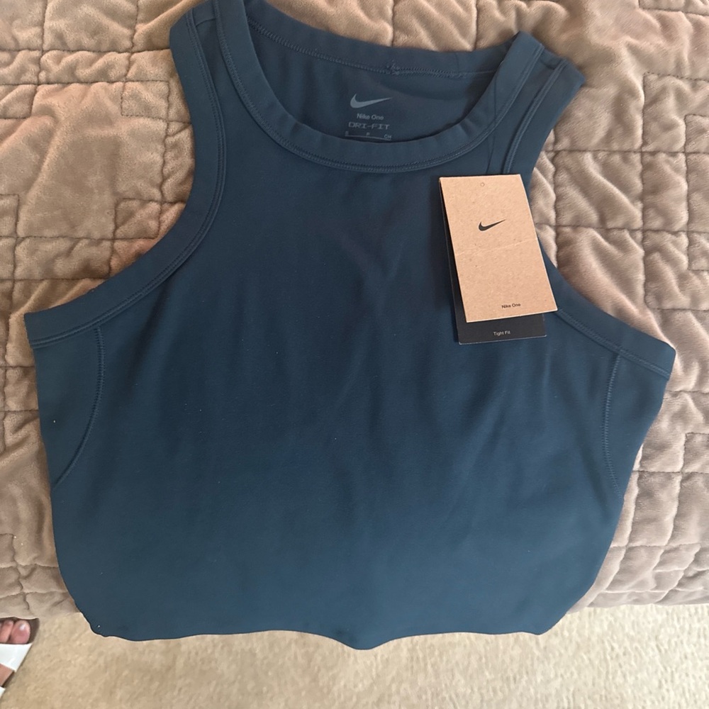 Nike Women's Dri-FIT Racerback Tank Top in Deep Teal